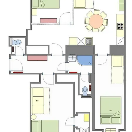 3bdr Ruterra With Table Football Apartment Prag